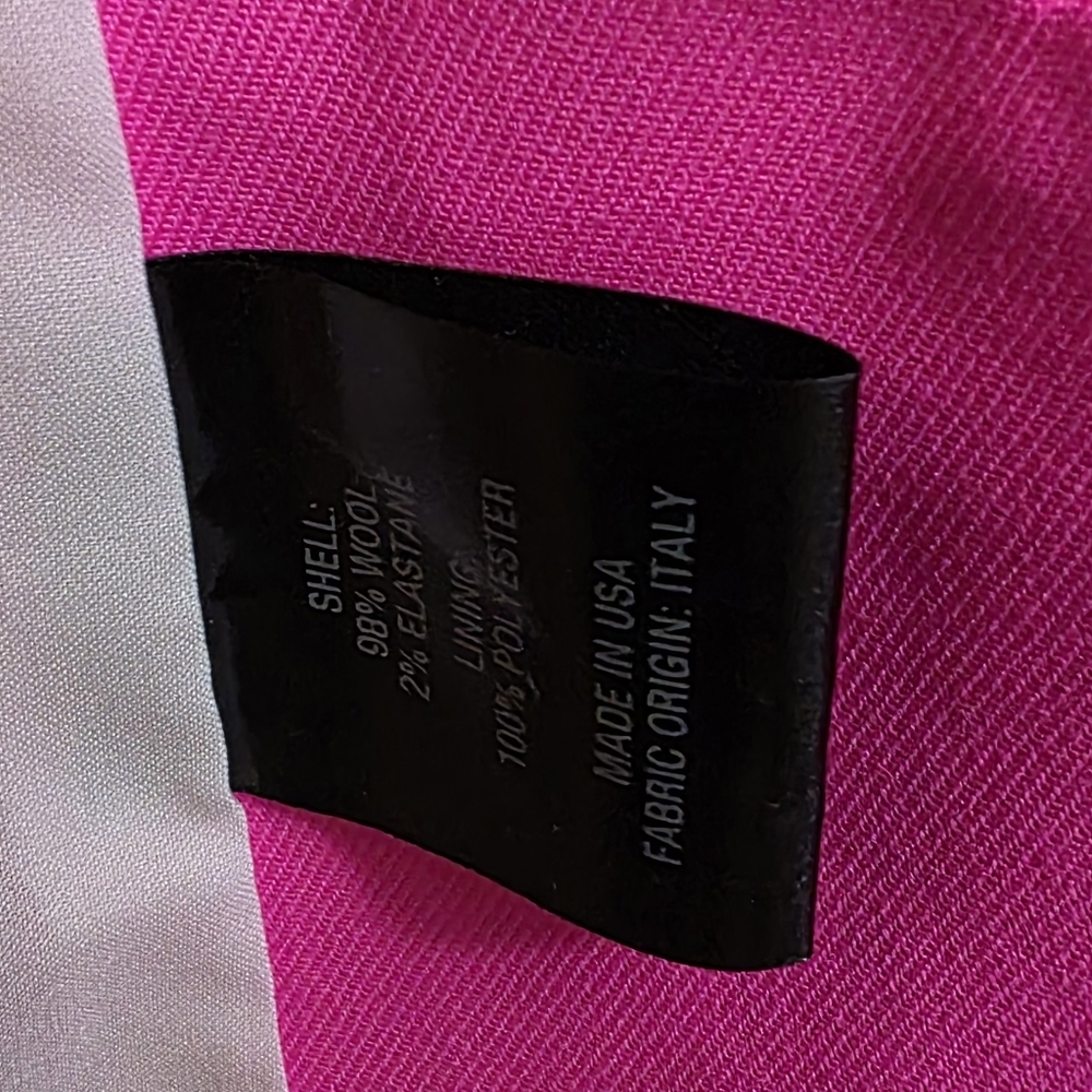 NWOT ARGENT Ambition Pink Blazer Size 8 - Picture 9 of 9
